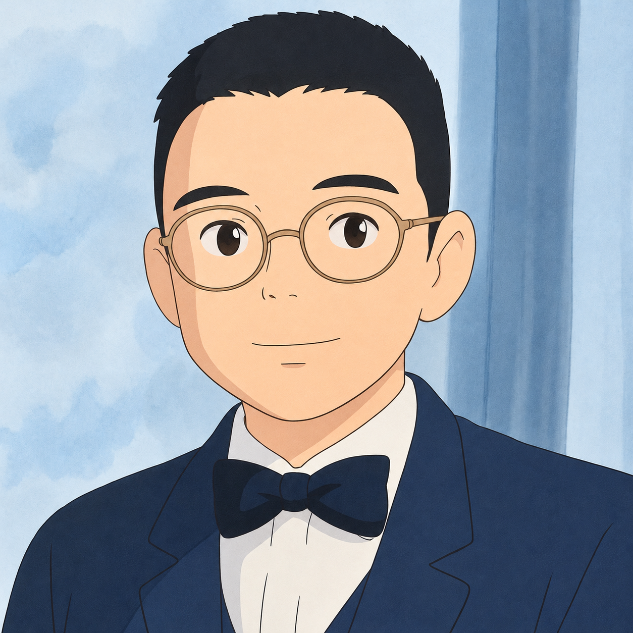 Illustrated portrait of Runyu Hong
